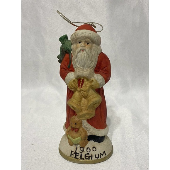 Vintage - 5.5” Santa Claus Belgium 1900 Christmas Figurine Holiday Ornament - Picture 1 of 6
